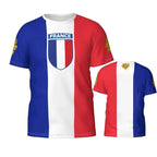 Men France Flag Football Jersey