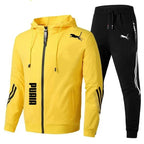 Men Hoodie Joggers Tracksuit Set