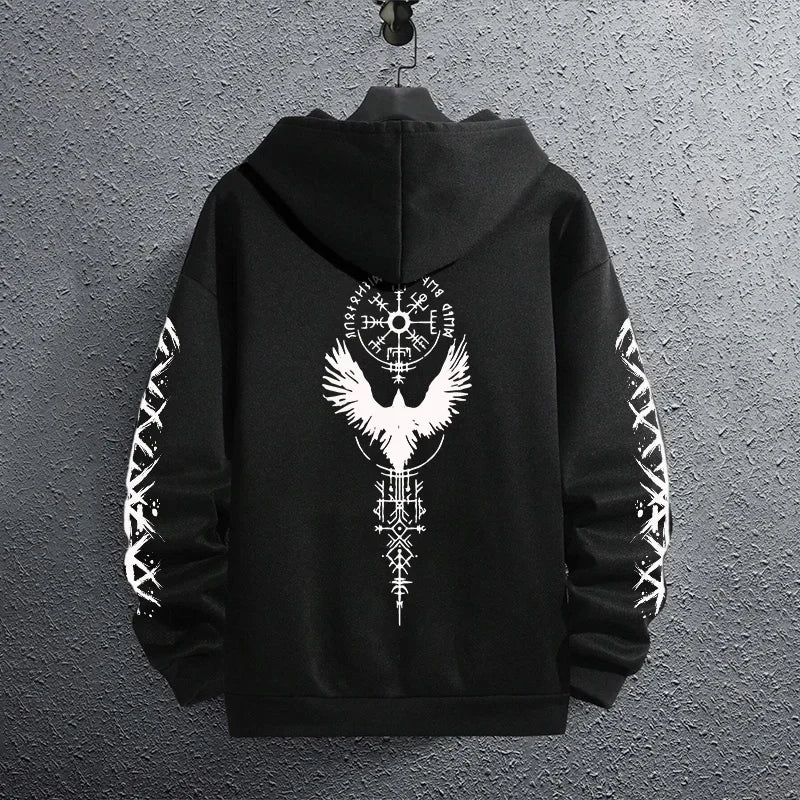 Men Black Daily Casual Sweatshirt Hoodie