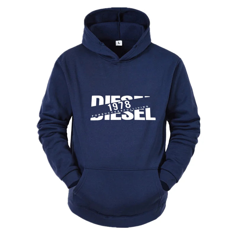 2025 Autumn/Winter Casual Printed Hoodie Classic Style Fashion Men's