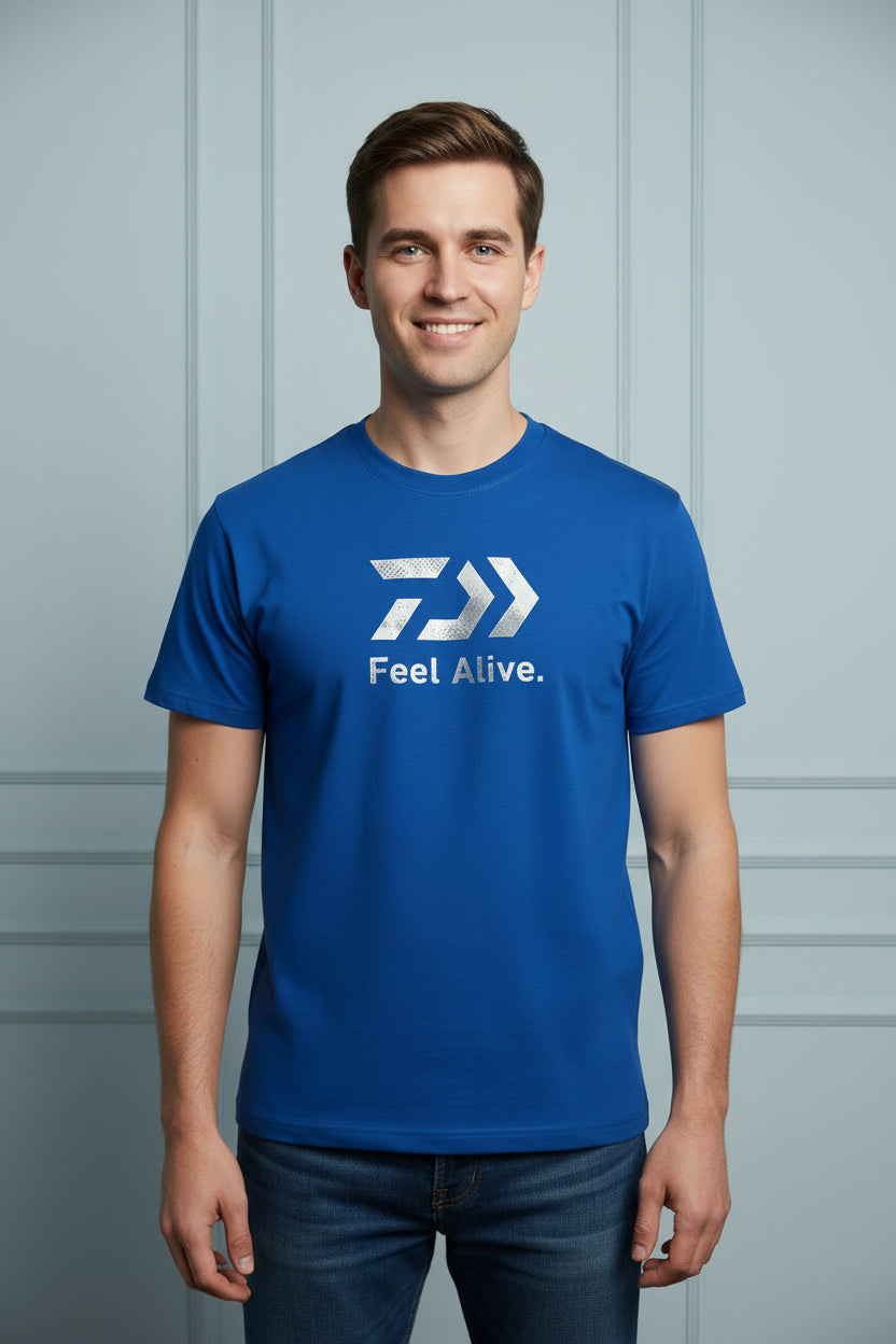 Men Arrow Print Outdoor Cotton T-shirt