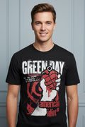 Men Green Day American Idiot T-shirt