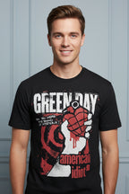 Men Green Day American Idiot T-shirt