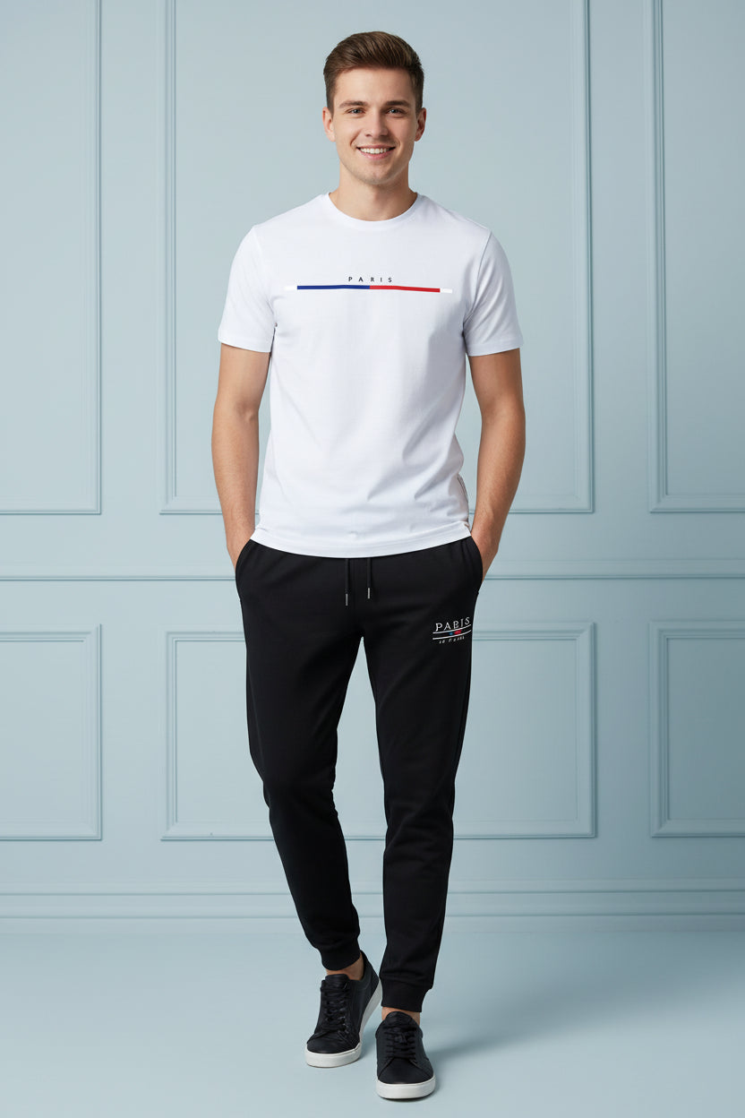 Men Paris Print Tracksuit