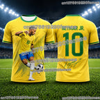 New Trendy Neymar Soccer Jersey 3D Printed Breathable Summer Sports