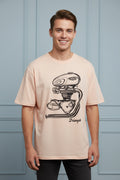 Retro Motorcycle Engine Graphic T-shirt