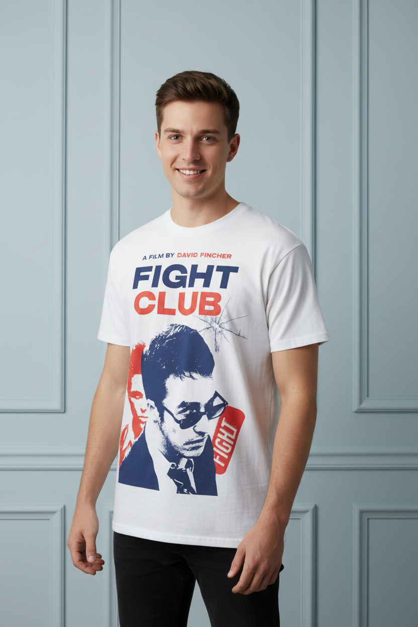 Men Fight Club Vintage Graphic T Shirt