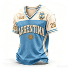 Men Argentina 3D Football Jersey