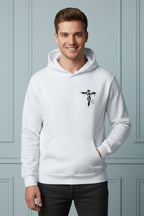 Hoodie with Religious Cross for Men