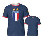 Men France Flag Football Jersey