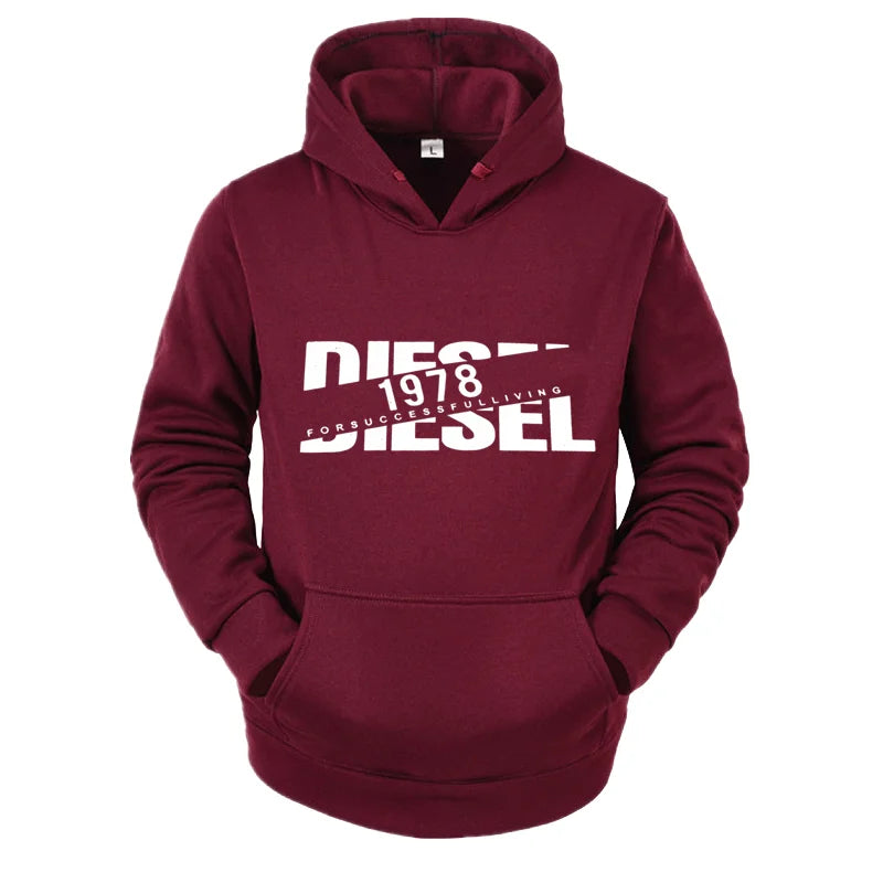 2025 Autumn/Winter Casual Printed Hoodie Classic Style Fashion Men's