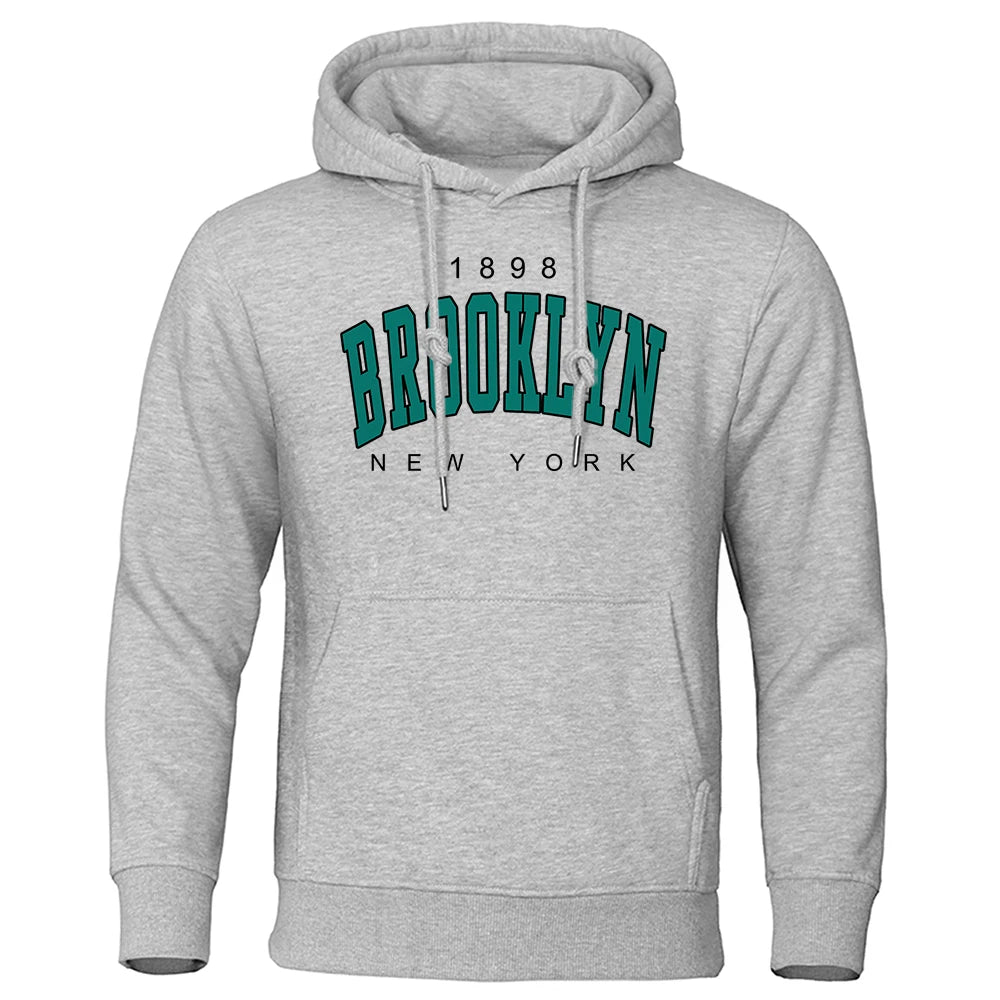 1898 Brooklyn New York Printed Men's Hoodie