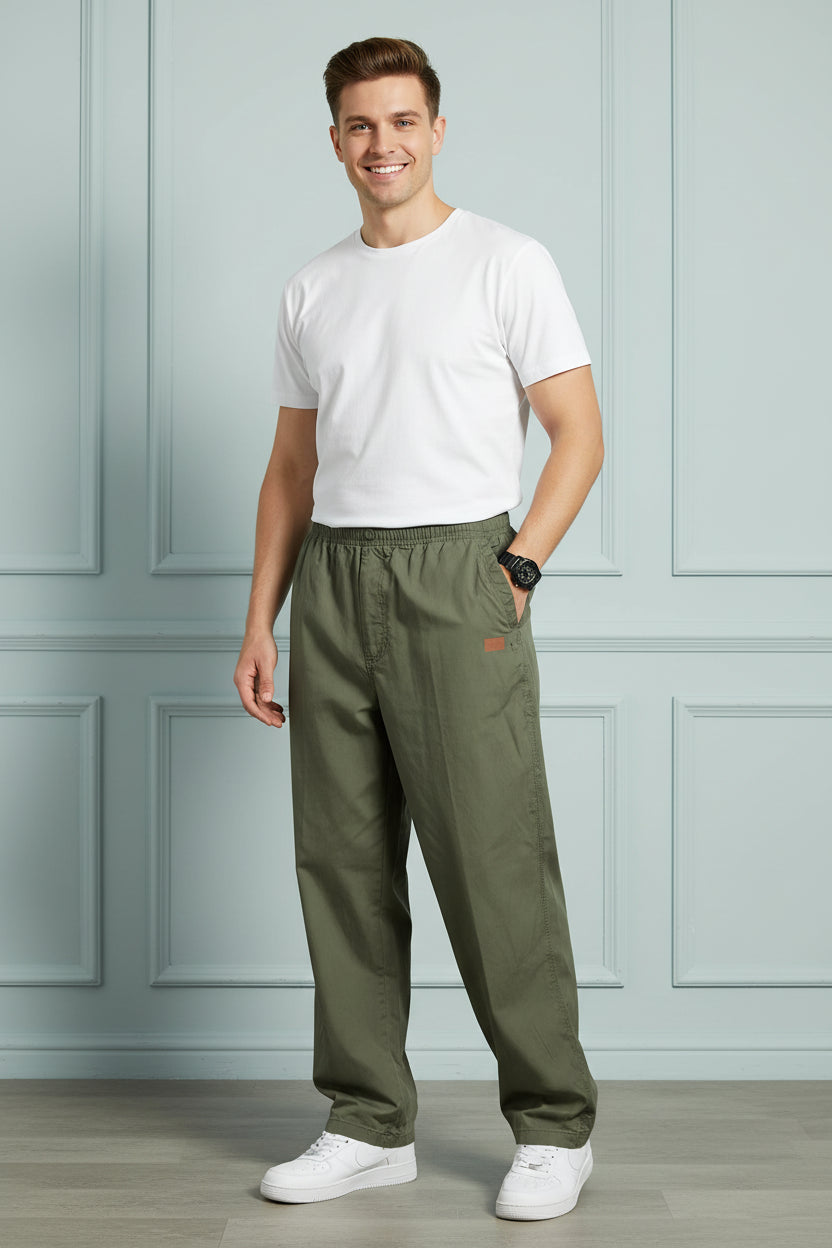 Men Relaxed Fit Cargo Jogger Pants