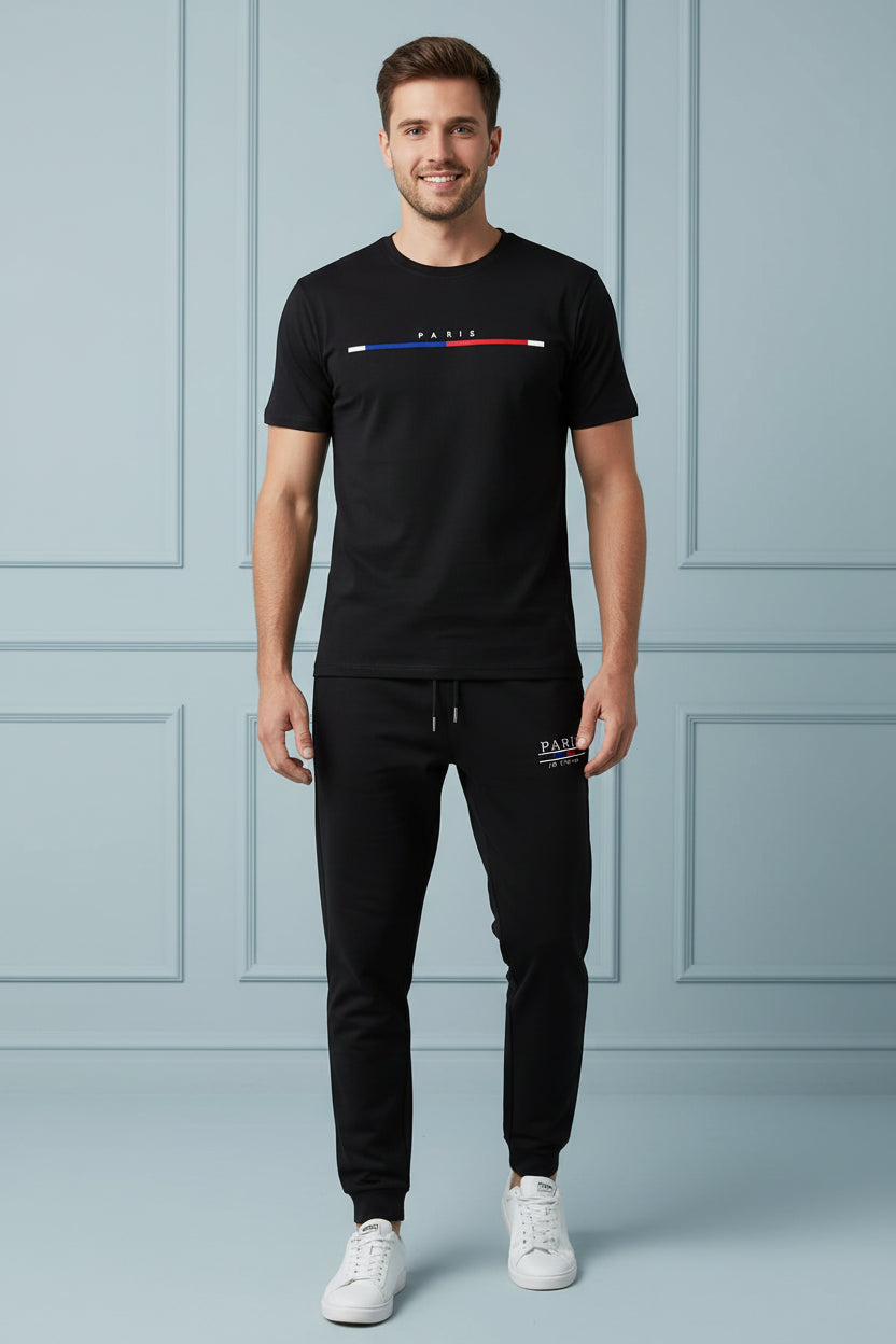 Men Paris Print Tracksuit