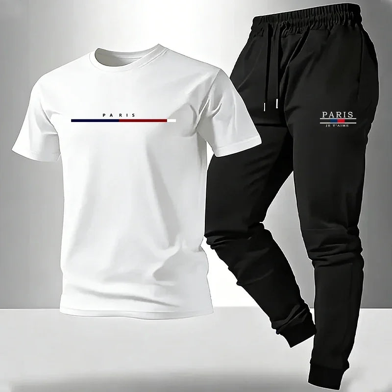 Men Paris Print Tracksuit