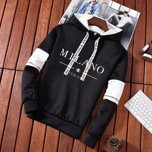 Men Casual Print Sweatshirts Hoodie
