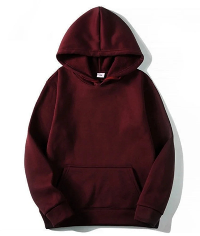 Plain Pullover Fleece Hoodies Unisex Wholesale Hooded Sweatshirt Men
