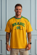 Brazil Retro Stripe Football Jersey