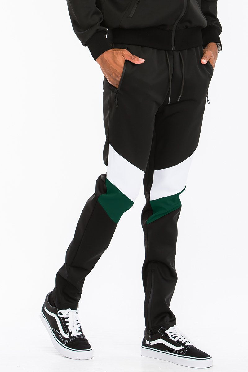 Chevron Track Set Co Ord 2 Pc Track Jacket and Pant Set