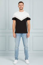 Chevron Colorblock T-shirt Men