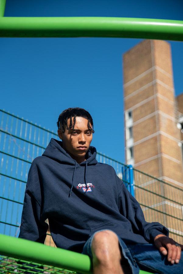440gsm Hoodie in Navy with Dream Sports Logo Embroidery