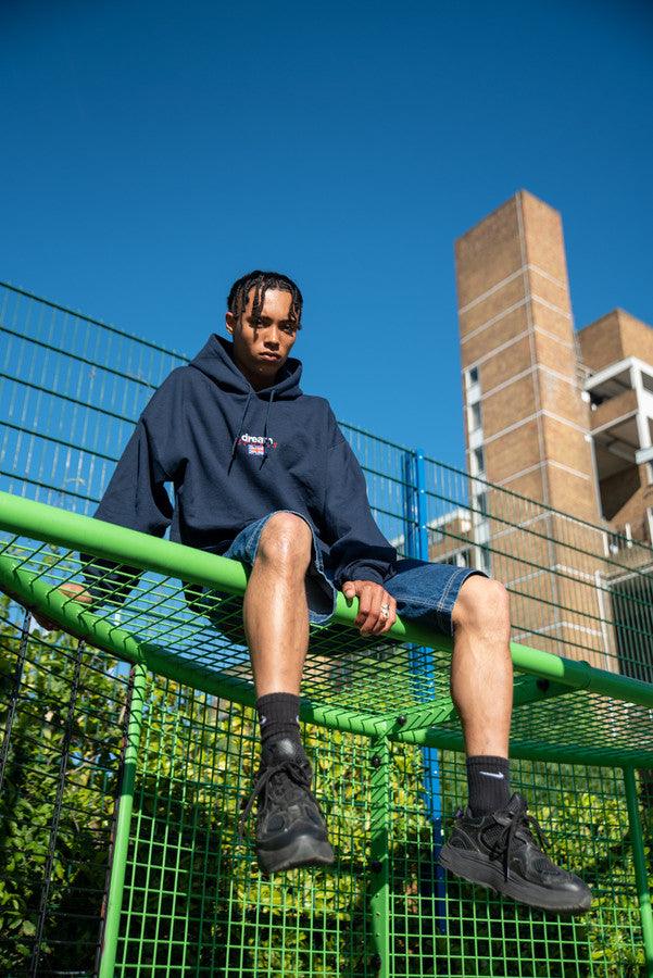 440gsm Hoodie in Navy with Dream Sports Logo Embroidery