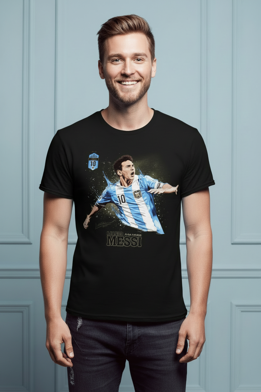 Messi Half Sleeves T-shirt