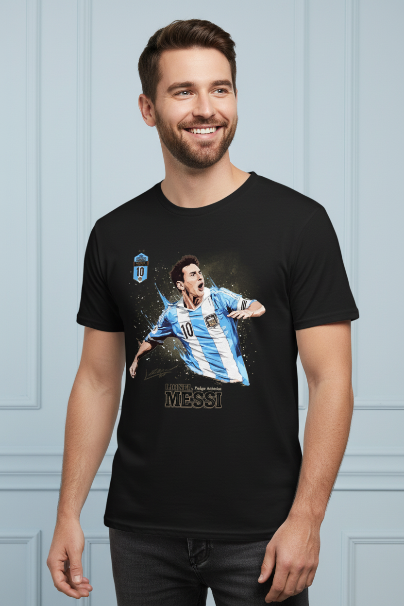 Messi Half Sleeves T-shirt